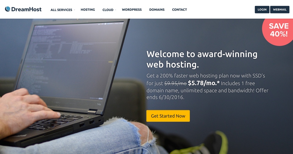 Khuyến mãi hosting DreamHost