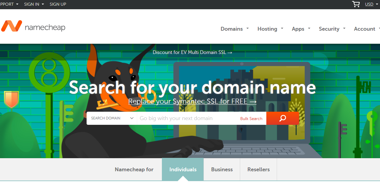 Xây dựng một wordpress website chuyên nghiệp - Chọn Domain và SSL từ Namecheap