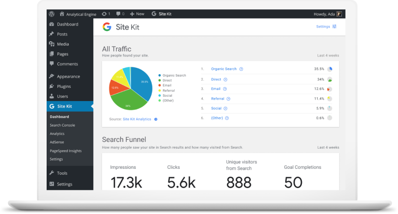 Check traffic của website bằng Google Site Kit plugin - Google chính thức hỗ trợ cho WordPress | Vui Học  Web-Chia sẻ kiến thức và tài nguyên IT