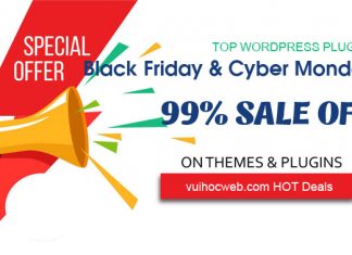 BF 2019 – Top WP Plugins cực mạnh SALE OFF đến 90% WordPress Plugins Black Friday 2019