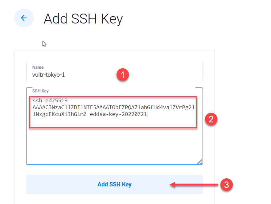 Thêm SSH Key vào VPS Vultr
