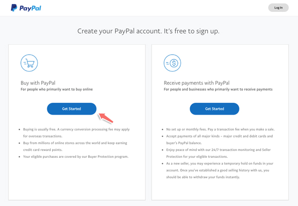 cách đăng ký tài khoản Paypal cho cá nhân